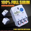 Hometech2u Eurosafe 3 Way Adaptor 13Amp Switch Socket witch Surge Protector (White), eRomman Marketplace