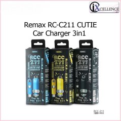 Jomz [IX] Remax RC-C211 Cutie Car Charger 3in1