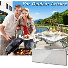 Gdeal Aluminium Camping Folding Table With Chairs