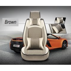 Gdeal High Quality Full Complete Car Seat Cover Set Car Seat Linen Cushions Supplies Automotive Interior 5-Seats Cover Car Cushion Backseat Adjustable - 3 Colors Available