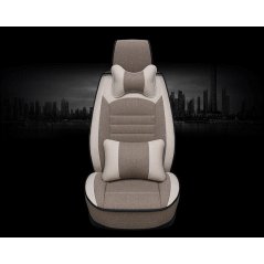 Gdeal High Quality Full Complete Car Seat Cover Set Car Seat Linen Cushions Supplies Automotive Interior 5-Seats Cover Car Cushion Backseat Adjustable - 3 Colors Available