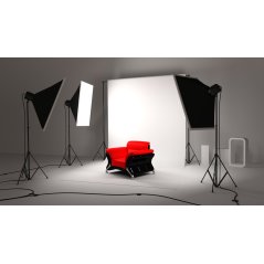 طقم إضاءة ستوديو احترافية للتصوير الفوتوغرافي وإضاءة سوفت بوكس