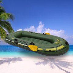 Gdeal Portable Inflatable Boat Double Thicken Water Sport Boat 2 Person PVC Boat Rowing Boat Fishing Ship