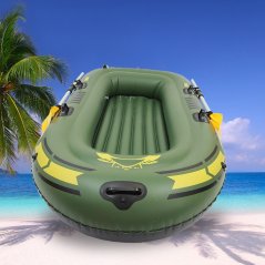 Gdeal Portable Inflatable Boat Double Thicken Water Sport Boat 2 Person PVC Boat Rowing Boat Fishing Ship