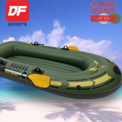 Gdeal Portable Inflatable Boat Double Thicken Water Sport Boat 2 Person PVC Boat Rowing Boat Fishing Ship