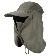 Gdeal Unisex Outdoor Face Neck Cover Sunshade Hat Cap Fishing Hiking Hat UV Protection