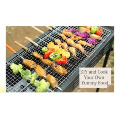 Gdeal Japanese Style Stove Outdoor Barbecue Foldable Type BBQ Charcoal Grill Toaster Barbeque Large