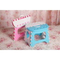 Gdeal Lightweight Folding Step Stool Plastic Durable Easy Foldable Plastic Chair (Random Colour)