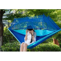 Gdeal Single-person Hammock Hanging Bed Portable High Strength Fabric Hammock With Mosquito Net For Outdoor Camping Travel