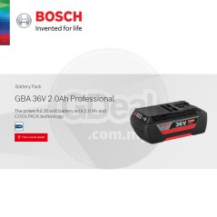 بطارية بوش GBA احترافية بسعة 2.0 أمبير وجهد 36 فولت طراز 1600A001ZJ