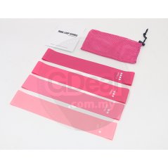 Gdeal Pink Gradient Pull Ring Four Pieces Yoga Resistance Ring Resistance Band Fitness Pull Rope