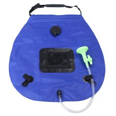 Gdeal 20L Solar Shower Bag With Thermometer Outdoor Camping Convenient Foldable Water Storage Bag