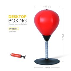Gdeal Stress Relief Desktop Punching Ball with Strong Suction Cup Stress Buster Speed Bag Withstanding Crosses Hooks Office Toys For Adult Stress Ball With Pump