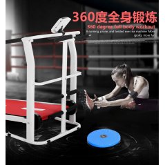 Gdeal Multi-Function Slimming Mini Walking Machine Home Exercise Fitness Gym Mini Foldable Running Manual Treadmill With Sit Up Stand