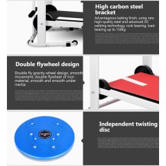 Gdeal Multi-Function Slimming Mini Walking Machine Home Exercise Fitness Gym Mini Foldable Running Manual Treadmill With Sit Up Stand
