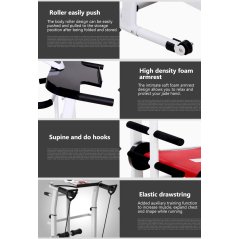 Gdeal Multi-Function Slimming Mini Walking Machine Home Exercise Fitness Gym Mini Foldable Running Manual Treadmill With Sit Up Stand