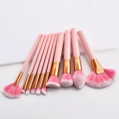 Gdeal 10pcs High Quality Professional Makeup Brush Beauty Tools Set Pink (CM-2888)