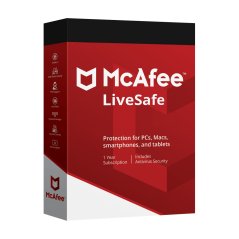 Mcafee Live Safe Internet Security Retail Pack (1 year 1 device)