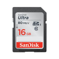 SanDisk Ultra SD SDHC/SDXC UHS-I Memory Card (16GB)