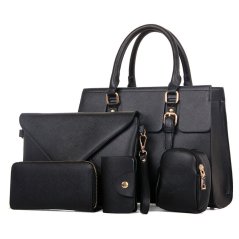 Gdeal 5-In-1 Ladies Fashion Bags PU Leather Handbag Crossbody Bag Wallet Touch Bag Purse Card Holder - 3 Colors Available (RYL-203)
