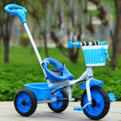 Gdeal Baby Tricycle Bike Three Wheels Baby Tricycle Stroller Children Bicycle Hand Push with Storage Basket - 3 Colors Available