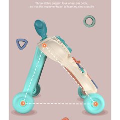 Gdeal Three In One Baby Push Walker Scooter Anti Rollover Newborn Early Learning Game Board