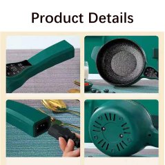 Gdeal Mini Household Dormitory Electric Heating Pot with Steamer Pot