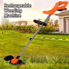 Gdeal Push Wheel Orchard Pruning Lawn Mower Portable Weeding Machine