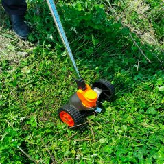 Gdeal Push Wheel Orchard Pruning Lawn Mower Portable Weeding Machine
