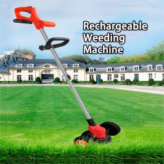 Gdeal Push Wheel Orchard Pruning Lawn Mower Portable Weeding Machine
