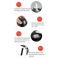 Gdeal Multifunctional Imported Steam Espresso Maker Semi-Auto Espresso 5 Bar 240ML Electric Coffee Maker Machine