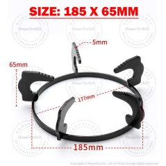 Hometech2u Gas Stove Stand Cooker hob Stand Wok Burner Stand Holder Kaki Dapur Gas Masak