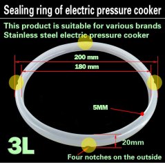 Hometech2u Electric Pressure Cooker Gasket Seal Ring Pressure Cooker Accessories Silicone Ring Pressure Cooker Pot Ring 2L 2.5L 2.8L 3L 4L 5L 6L