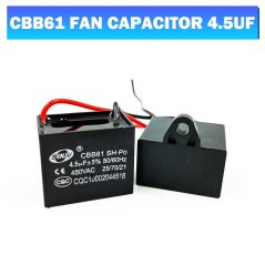 Hometech2u Fan Capasitor Motor Capacitor CBB61 1uf 1.2uf 1.5uf 1.8UF 2uf 2.5uf 3uf 3.5uf 4uf 4.5uf 5uf 6uf 8uf 10uf 12UF 14UF 16UF
