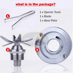 Hometech2u Butterfly Blender Jug Spare Parts Blade Base Opener Key Tool For B-591 B-592