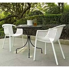 Hometech2u Modern Designed Armrest Leisure PP Chair For Restaurant Cafeteria Office Hotel Use