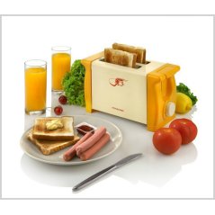 Hometech2u Pensonic 2 Slice Pop Up Bread Toaster AK-3N Yellow
