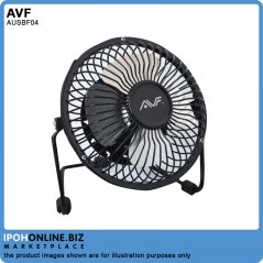 Ipohonline AVF AUSBF04-BK Ultra-Quiet 4" Portable Mini USB Fan