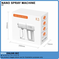 Ipohonline K5 Nano Spray Machine 380ML Rechargeable Battery Sanitizer Atomizer