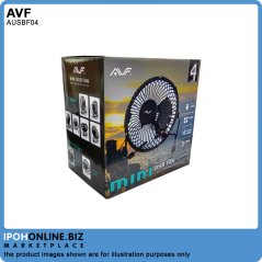Ipohonline AVF AUSBF04-BK Ultra-Quiet 4" Portable Mini USB Fan