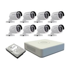 هيك فيجن كاميرا مراقبة CCTV بتقنية HD DVR طراز DS-7108HGHI-F1