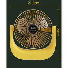 Gdeal Desktop Mini Fan Portable USB Circulating Fan Home Dormitory Windy Electric Table Fan