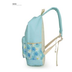 Gdeal 3-In-1 Fashionable Casual Flower Imprint Canvas Laptop Bag Shoulder Bag School Backpack Set- 3 Colors Available