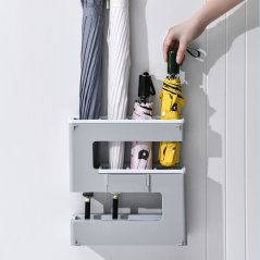 GTE Creative Umbrella Stand Wall Mounting Free Punch Umbrella Holder Rack Storage