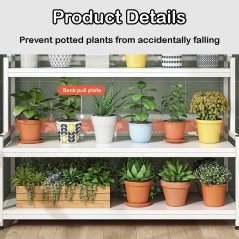 GTE Flower Stand Household Shelf 3 Layer Floor Standing Indoor