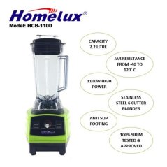 Commercial Blender Heavy High Quality HCB-1100 - HOMELUX 2.3L (Green)