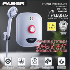 Faber PEBBLES Instant Water Heater Non Pump - FWH 106WH