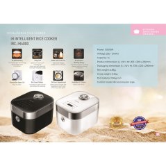 Hometech2u iSONIC 4L Electric IH Intelligent Heating Rice Cooker Ideal Heat Circulation IRC-IH4000