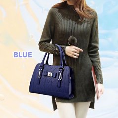 Gdeal Women Fashion Embossed Handbag Trade Large Capacity One Shoulder Messenger Casual Bag