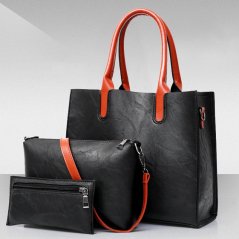 Gdeal Retro Large Capacity 3pcs Women Bags Simple Texture One Shoulder Handheld Fashion